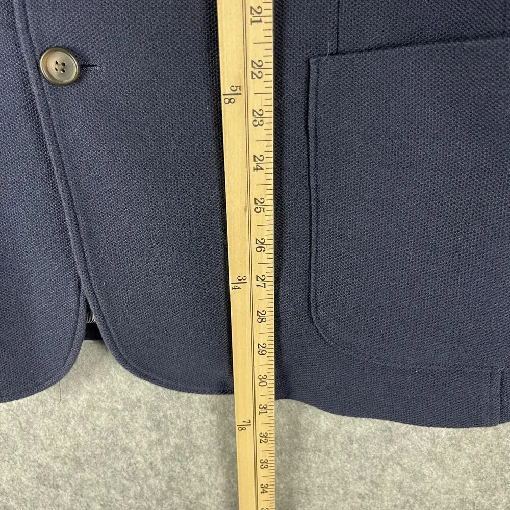 Jos A Bank 1905 Blazer Sport Coat Mens XXL Blue Elbow Patch Tailored Fit Career‎